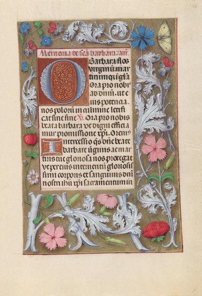 Ore di Isabella la Cattolica, Regina di Spagna: Fol. 192r, c. 1500 da Master of the First Prayerbook of Maximillian