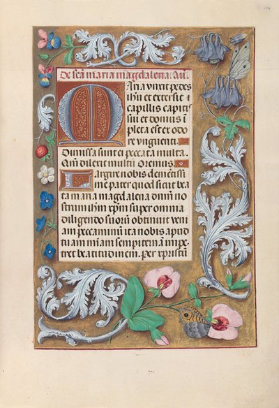 Ore della regina Isabella la Cattolica, regina di Spagna:  Fol. 194r da Master of the First Prayerbook of Maximillian