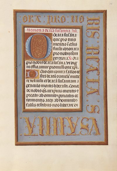 Ore della regina Isabella la Cattolica, regina di Spagna:  Fol. 196r da Master of the First Prayerbook of Maximillian