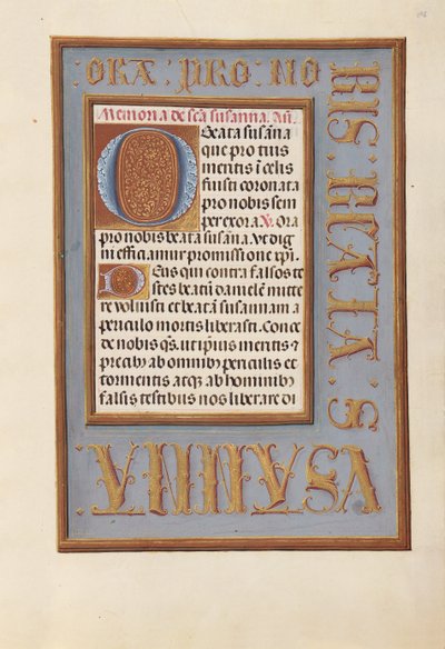 Ore della regina Isabella la Cattolica, regina di Spagna: Fol. 196r, c. 1500 da Master of the First Prayerbook of Maximillian
