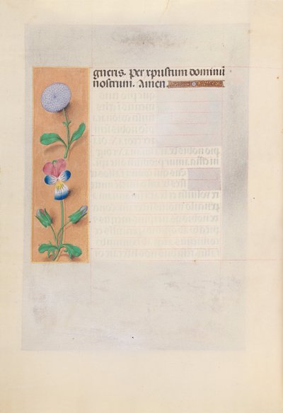 Ore di Isabella la Cattolica, Regina di Spagna: Fol. 196v, c. 1500 da Master of the First Prayerbook of Maximillian