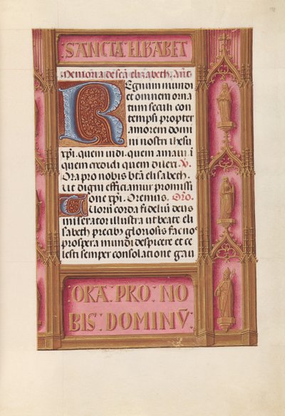 Ore di Isabella la Cattolica, Regina di Spagna: Fol. 198r, c. 1500 da Master of the First Prayerbook of Maximillian