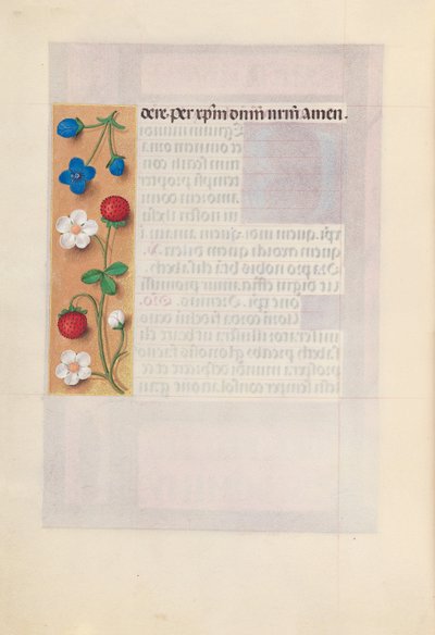 Ore della Regina Isabella la Cattolica, Regina di Spagna: Fol. 198v, c. 1500 da Master of the First Prayerbook of Maximillian