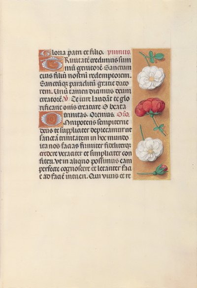Ore di Isabella la Cattolica, Regina di Spagna: Fol. 19r, c. 1500 da Master of the First Prayerbook of Maximillian