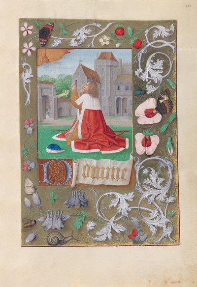 Ore della regina Isabella la Cattolica, regina di Spagna:  Fol. 200r, David da Master of the First Prayerbook of Maximillian