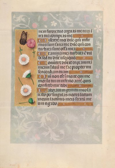 Ore di Isabella la Cattolica, regina di Spagna: Fol. 200v, c. 1500 da Master of the First Prayerbook of Maximillian