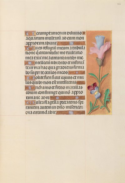Ore di Isabella la Cattolica, Regina di Spagna: Fol. 202r, c. 1500 da Master of the First Prayerbook of Maximillian