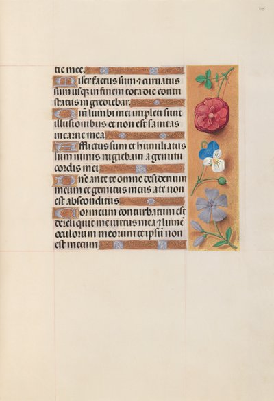 Ore di Isabella la Cattolica, Regina di Spagna: Fol. 203r, c. 1500 da Master of the First Prayerbook of Maximillian