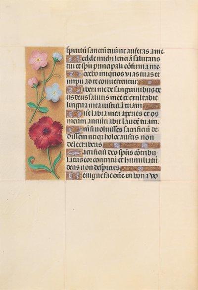 Ore di Isabella la Cattolica, Regina di Spagna: Fol. 205v, c. 1500 da Master of the First Prayerbook of Maximillian