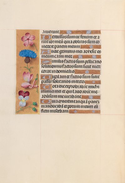 Ore della Regina Isabella la Cattolica, Regina di Spagna: Fol. 206v, c. 1500 da Master of the First Prayerbook of Maximillian