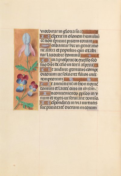 Ore di Isabella la Cattolica, regina di Spagna: Fol. 207v da Master of the First Prayerbook of Maximillian
