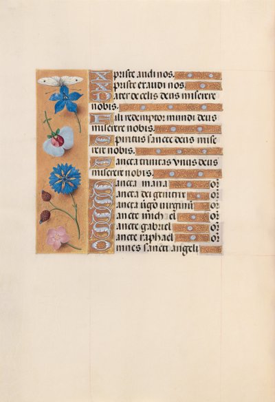 Ore di Isabella la Cattolica, Regina di Spagna: Fol. 210v da Master of the First Prayerbook of Maximillian
