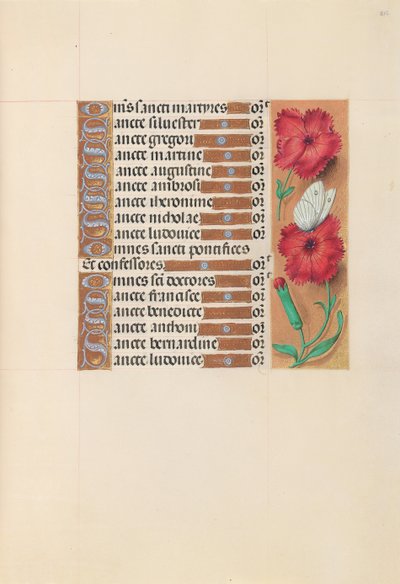 Ore di Isabella la Cattolica, Regina di Spagna: Fol. 212r, c. 1500 da Master of the First Prayerbook of Maximillian