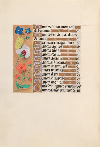 Ore di Isabella la Cattolica, Regina di Spagna: Fol. 212v, c. 1500 da Master of the First Prayerbook of Maximillian
