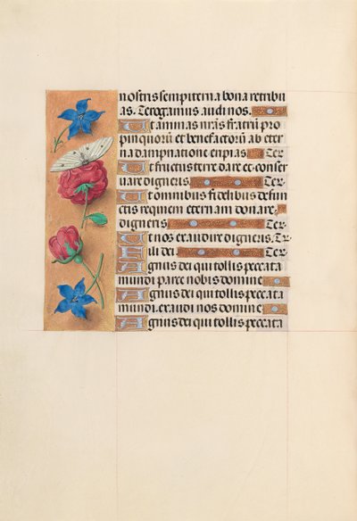 Ore della regina Isabella la Cattolica, regina di Spagna: Fol. 214v, c. 1500 da Master of the First Prayerbook of Maximillian