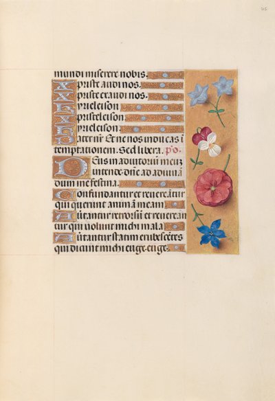 Ore di Isabella la Cattolica, Regina di Spagna: Fol. 215r, c. 1500 da Master of the First Prayerbook of Maximillian