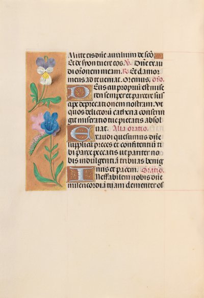Ore di Isabella la Cattolica, Regina di Spagna: Fol. 216v, c. 1500 da Master of the First Prayerbook of Maximillian
