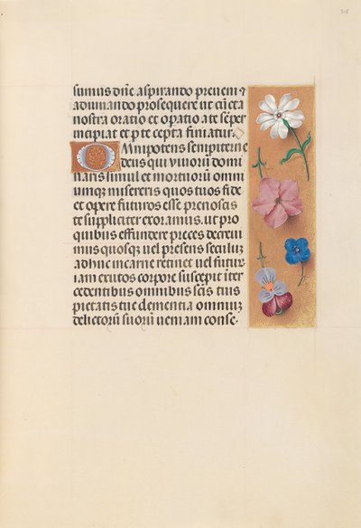 Ore di Isabella la Cattolica, Regina di Spagna: Fol. 218r da Master of the First Prayerbook of Maximillian