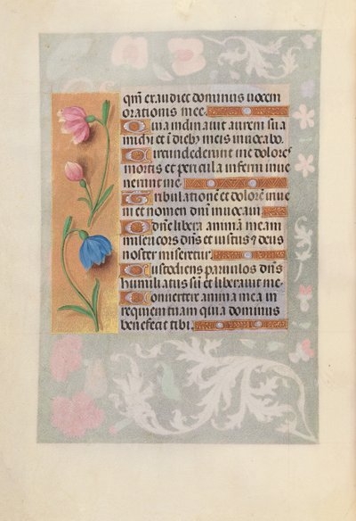 Ore di Isabella la Cattolica, Regina di Spagna: Fol. 220v, c. 1500 da Master of the First Prayerbook of Maximillian