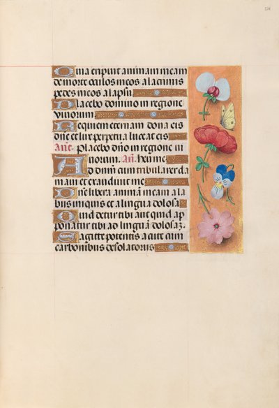 Ore della regina Isabella la Cattolica, regina di Spagna: Fol. 221r, c. 1500 da Master of the First Prayerbook of Maximillian