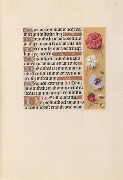 Ore della Regina Isabella la Cattolica, Regina di Spagna: Fol. 222r, c. 1500 da Master of the First Prayerbook of Maximillian