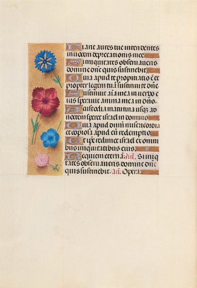 Ore di Isabella la Cattolica, Regina di Spagna: Fol. 222v, c. 1500 da Master of the First Prayerbook of Maximillian