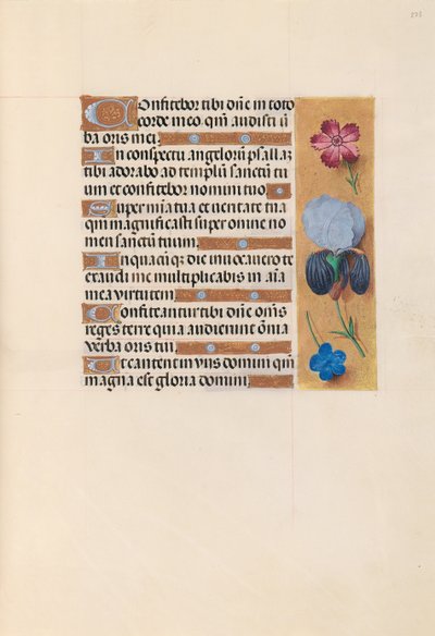 Ore di Isabella la Cattolica, regina di Spagna: Fol. 223r, c. 1500 da Master of the First Prayerbook of Maximillian