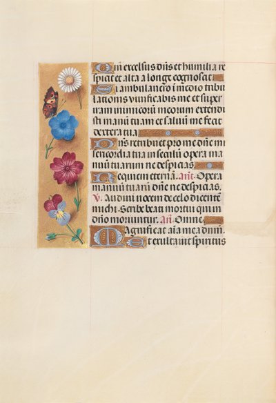 Ore di Isabella la Cattolica, Regina di Spagna: Fol. 223v, c. 1500 da Master of the First Prayerbook of Maximillian