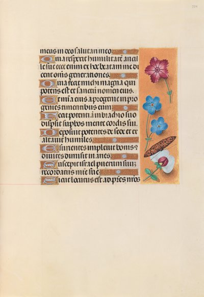 Ore della regina Isabella la Cattolica, regina di Spagna: Fol. 224r, c. 1500 da Master of the First Prayerbook of Maximillian