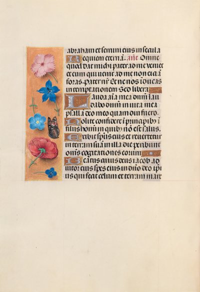 Ore di Isabella la Cattolica, regina di Spagna: Fol. 224v da Master of the First Prayerbook of Maximillian
