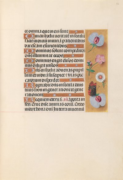 Ore di Isabella la Cattolica, regina di Spagna: Fol. 225r da Master of the First Prayerbook of Maximillian