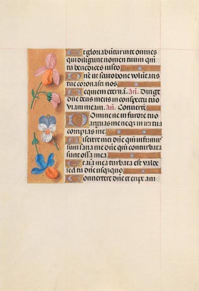 Ore della Regina Isabella la Cattolica, Regina di Spagna: Fol. 228v, c. 1500 da Master of the First Prayerbook of Maximillian