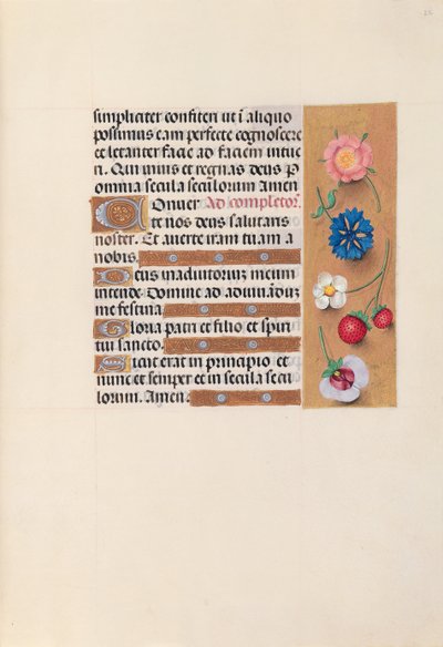 Ore di Isabella la Cattolica, Regina di Spagna: Fol. 22r da Master of the First Prayerbook of Maximillian