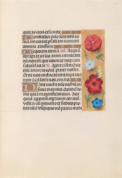 Ore della Regina Isabella la Cattolica, Regina di Spagna: Fol. 231r da Master of the First Prayerbook of Maximillian