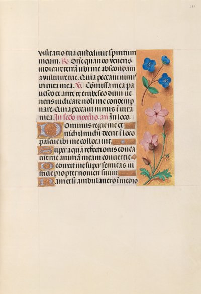 Ore della regina Isabella la Cattolica, regina di Spagna:  Fol. 233r da Master of the First Prayerbook of Maximillian