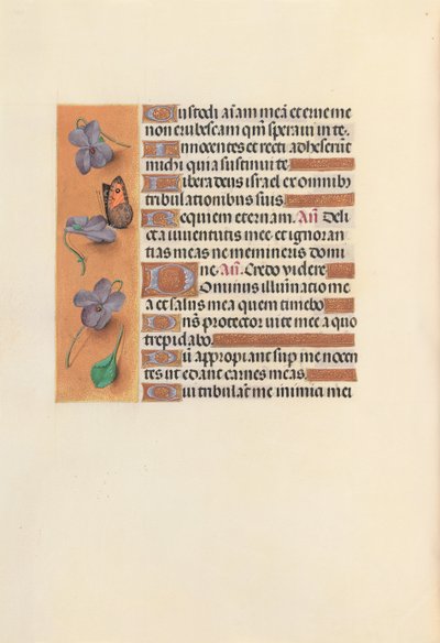 Ore di Isabella la Cattolica, Regina di Spagna: Fol. 235v da Master of the First Prayerbook of Maximillian