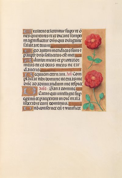 Ore della regina Isabella la Cattolica, regina di Spagna: Fol. 241r da Master of the First Prayerbook of Maximillian