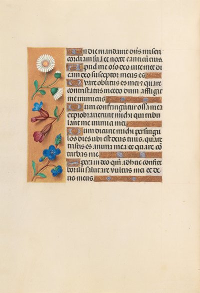 Ore di Isabella la Cattolica, regina di Spagna: Fol. 243v, c. 1500 da Master of the First Prayerbook of Maximillian