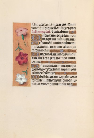 Ore della Regina Isabella la Cattolica, Regina di Spagna: Fol. 246v, c. 1500 da Master of the First Prayerbook of Maximillian