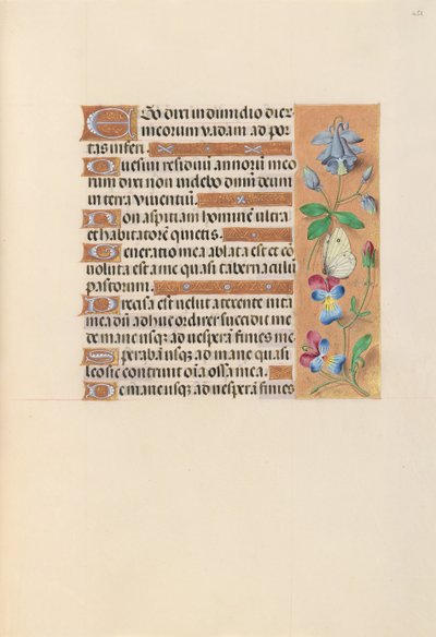 Ore di Isabella la Cattolica, regina di Spagna: Fol. 251r, c. 1500 da Master of the First Prayerbook of Maximillian