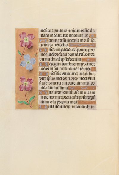Ore di Isabella la Cattolica, Regina di Spagna: Fol. 251v, c. 1500 da Master of the First Prayerbook of Maximillian