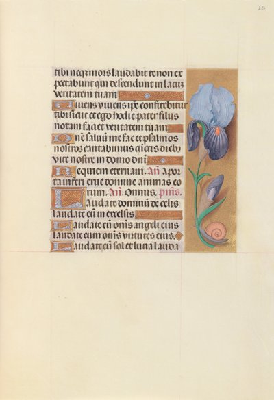 Ore di Isabella la Cattolica, Regina di Spagna: Fol. 252r, c. 1500 da Master of the First Prayerbook of Maximillian