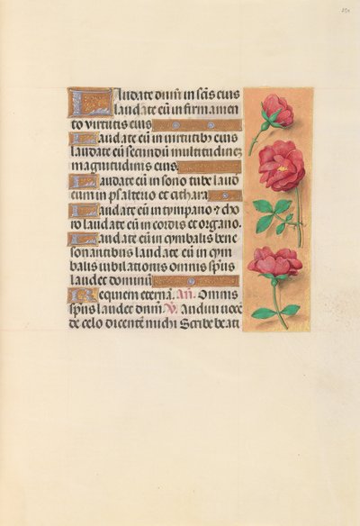 Ore di Isabella la Cattolica, regina di Spagna: Fol. 254r da Master of the First Prayerbook of Maximillian