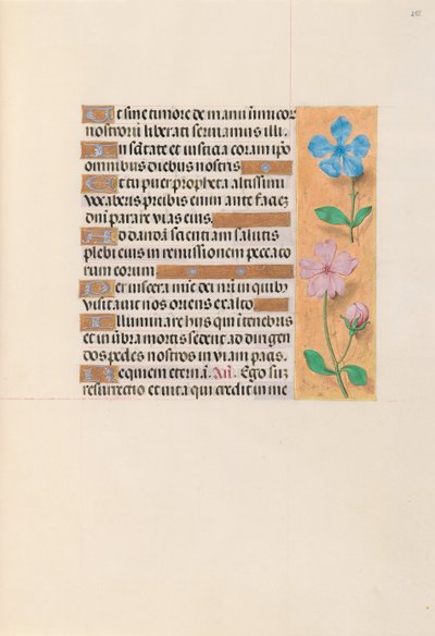 Ore di Isabella la Cattolica, Regina di Spagna: Fol. 255r da Master of the First Prayerbook of Maximillian