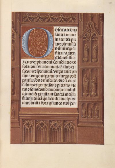 Ore della Regina Isabella la Cattolica, Regina di Spagna: Fol. 258r, c. 1500 da Master of the First Prayerbook of Maximillian