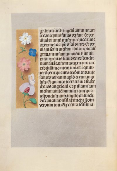 Ore di Isabella la Cattolica, Regina di Spagna: Fol. 258v da Master of the First Prayerbook of Maximillian