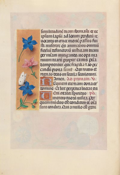 Ore di Isabella la Cattolica, Regina di Spagna: Fol. 25v, c. 1500 da Master of the First Prayerbook of Maximillian