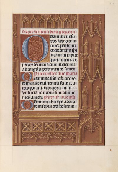 Ore della Regina Isabella la Cattolica, Regina di Spagna: Fol. 265r da Master of the First Prayerbook of Maximillian