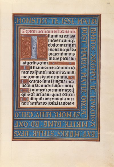 Ore della regina Isabella la Cattolica, regina di Spagna:  Fol. 268r da Master of the First Prayerbook of Maximillian