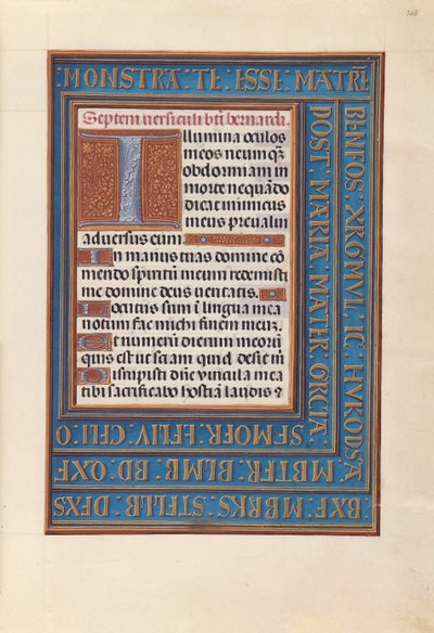 Ore di Isabella la Cattolica, regina di Spagna: Fol. 268r, c. 1500 da Master of the First Prayerbook of Maximillian